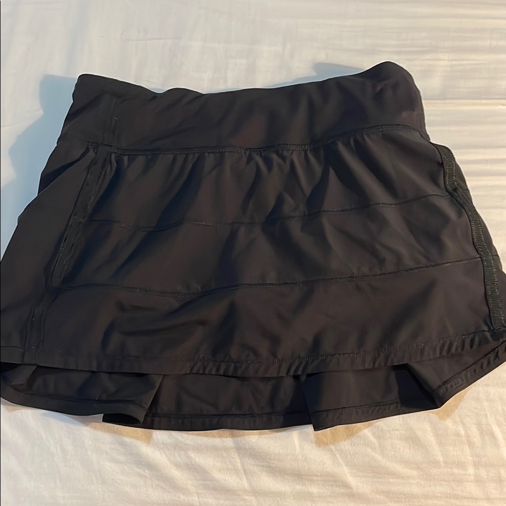 lululemon black tennis skirt